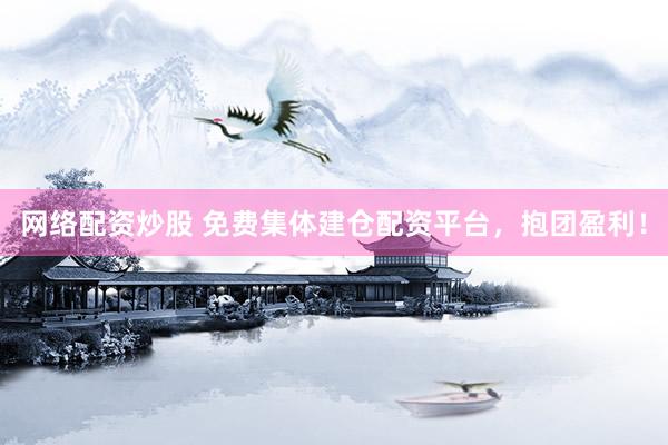 网络配资炒股 免费集体建仓配资平台，抱团盈利！