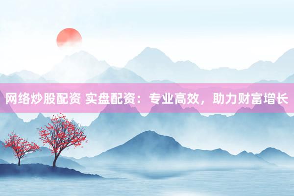 网络炒股配资 实盘配资：专业高效，助力财富增长