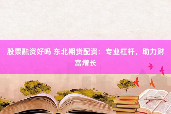 股票融资好吗 东北期货配资：专业杠杆，助力财富增长