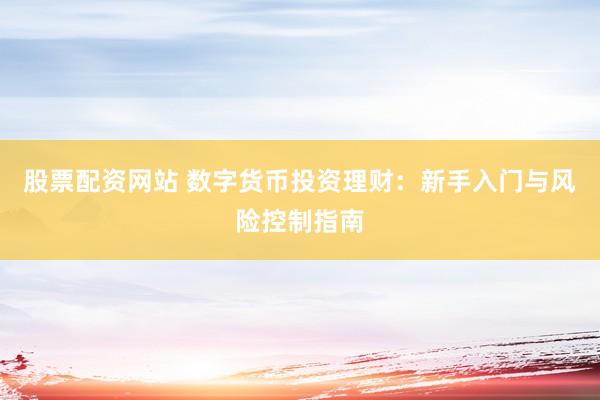 股票配资网站 数字货币投资理财:新手入门与风险控制指南